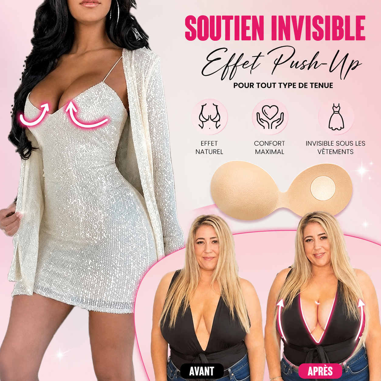 Soutien-gorge push up invisible