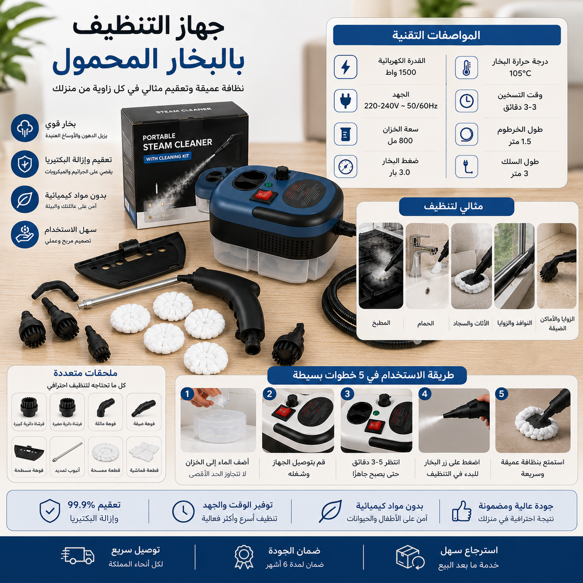 portable steam cleaner