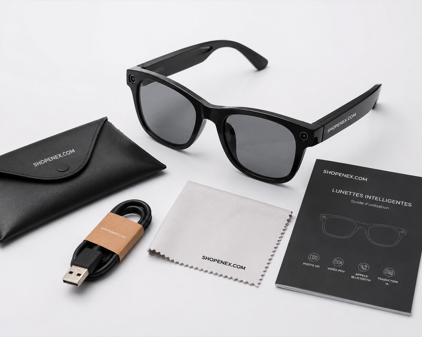 Smart Glasses HD Avec IA Intégrée