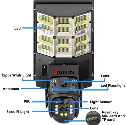 Caméra solaire 4G avec projecteur LED Prix habituel