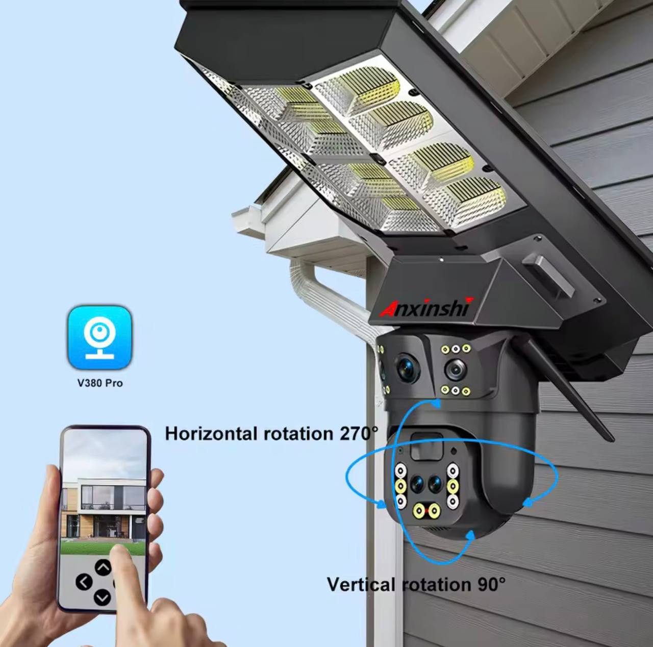 Caméra solaire 4G avec projecteur LED Prix habituel